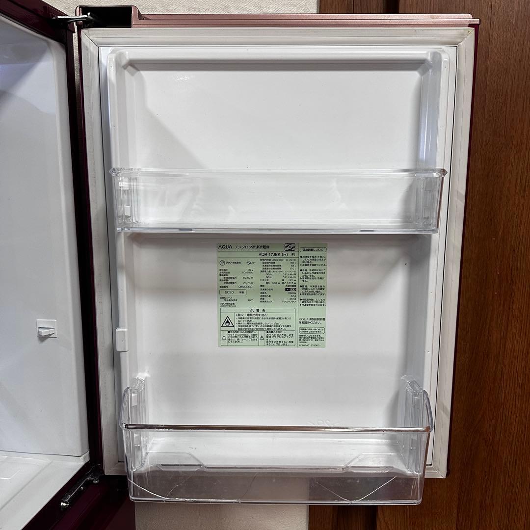 ❤️匿名配送❤️AQUA 2ドア冷蔵庫 168L 2020年製 一人暮らしに最適！