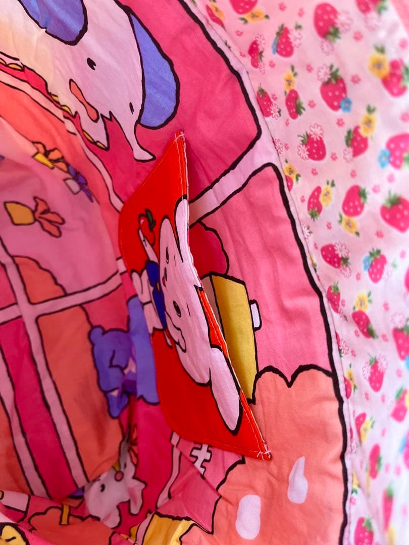 ☆*☆様 昭和 レトロ 生地 使用 巾着バッグ