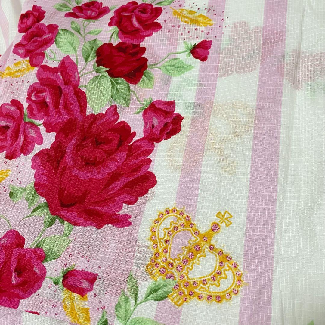 ♡姫系ギャル薔薇柄ピンク浴衣ドレス♡