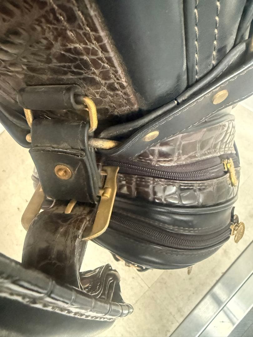 ブルガリ　ゴルフ　キャディ　バッグ　ヴィンテージ キャディバッグ　ゴルフバッグ