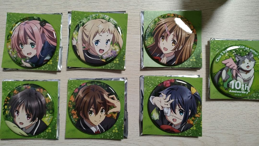 【全種セット】中二病でも恋がしたい！ 10周年記念 缶バッジ