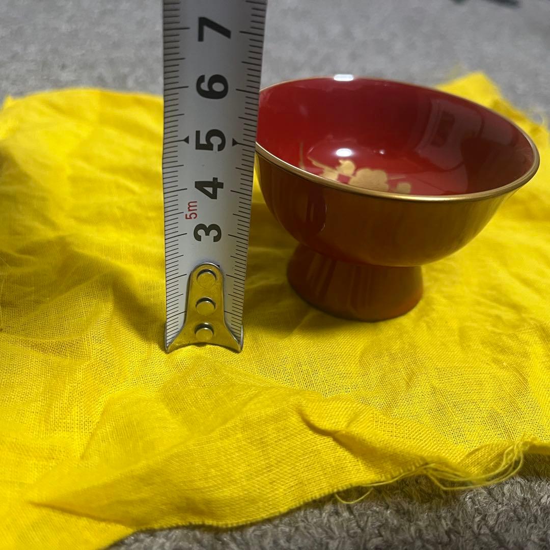 輪島塗 慶塚 酒盃 五種 松竹梅 漆塗 酒器