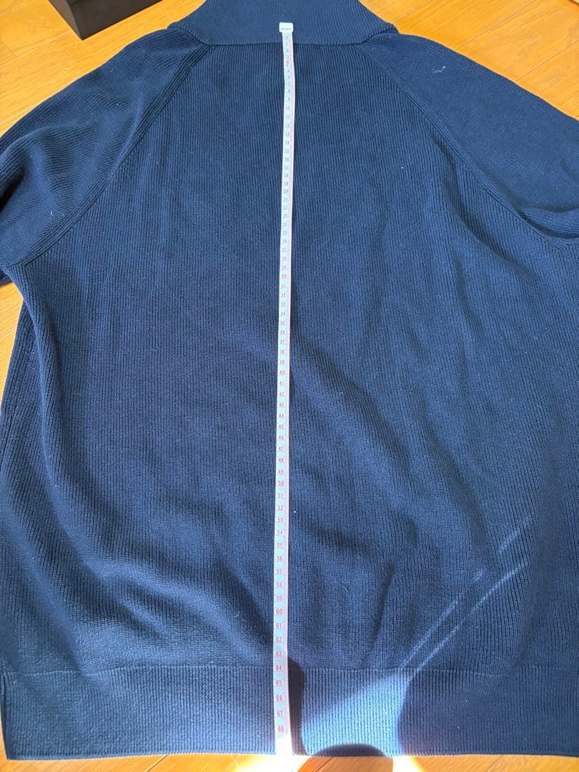 ルイヴィトン　ネイビー ハイネックセーター Lサイズ