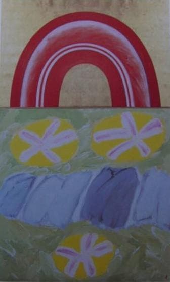 田淵安一、ヒルデガルドの庭園、希少画集画、状態良好、新品高級額装付