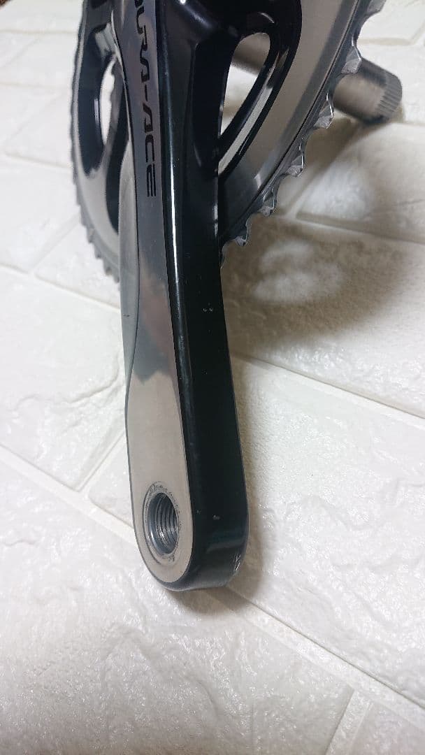 DURA-ACE 9000クランクセット シルバー/ブラック美品