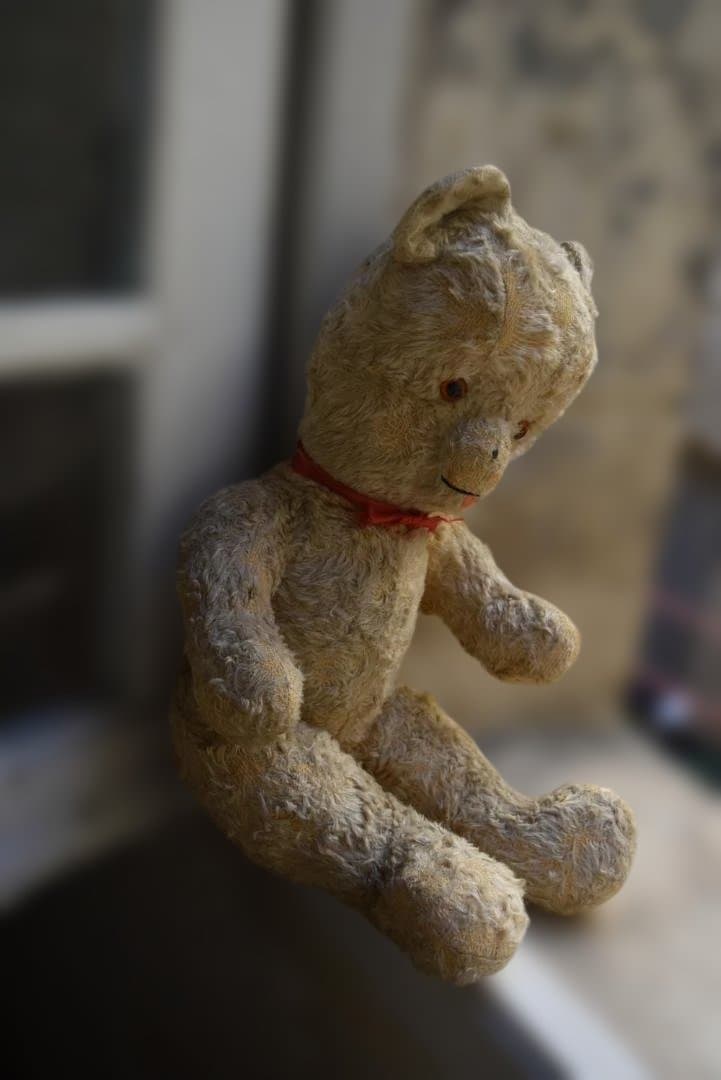 フランスアンティーク たくさん可愛がられたテディベア 熊ぬいぐるみ