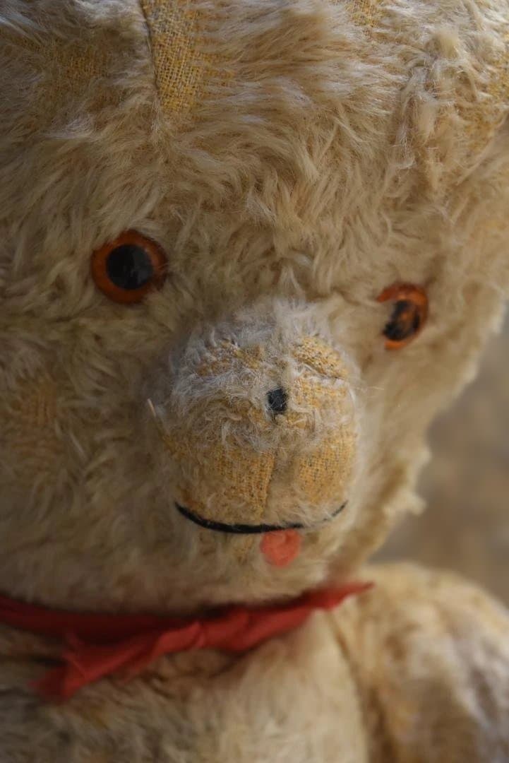 フランスアンティーク たくさん可愛がられたテディベア 熊ぬいぐるみ