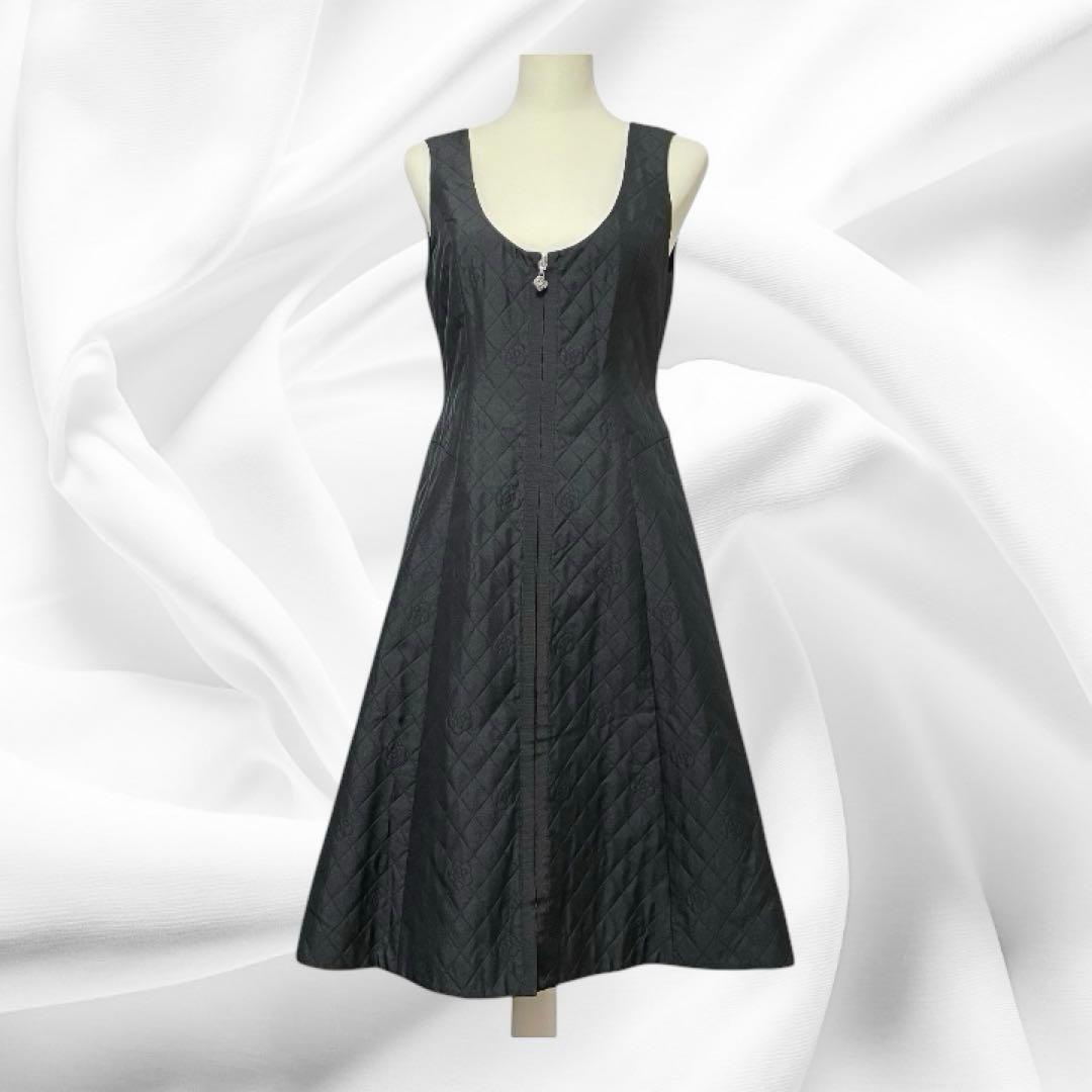 エムズグレイシー【38/M】　カメリアキルティングジャンパースカート　試着のみ