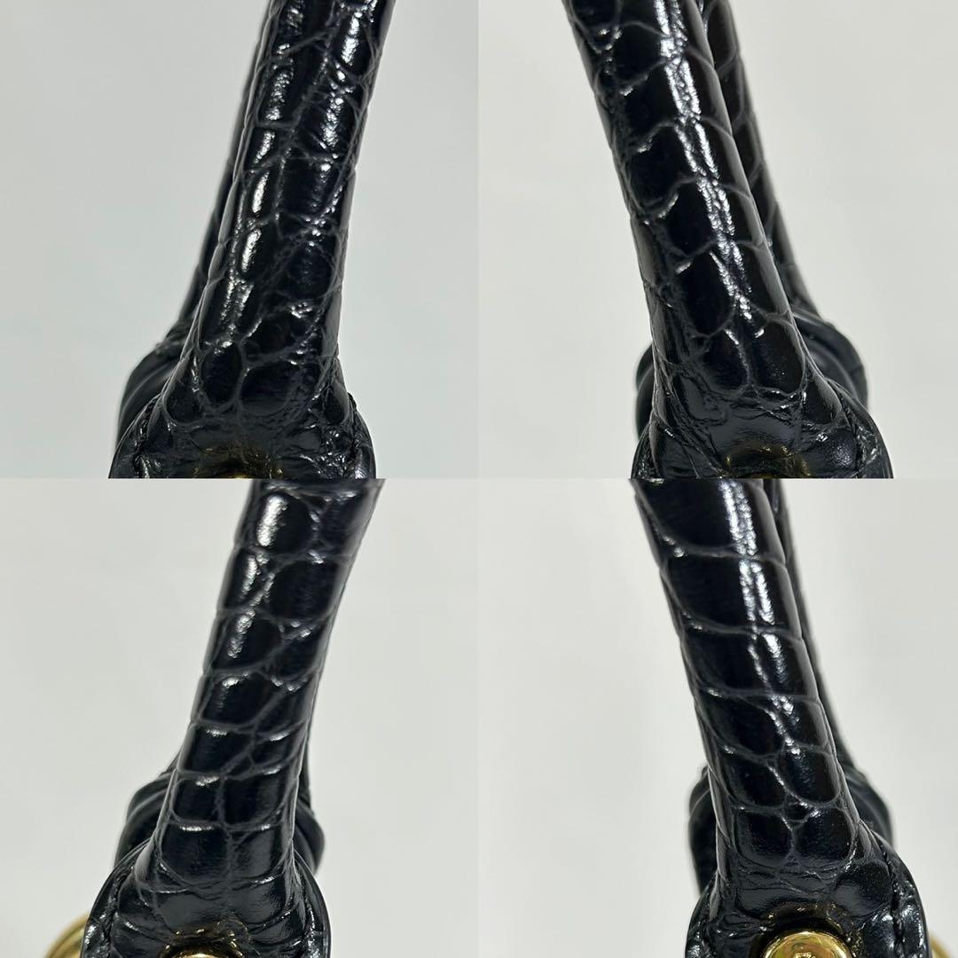 【極美品】ヴィヴィアンウエストウッド オーブ 2way ハンドバッグ クロコ 黒