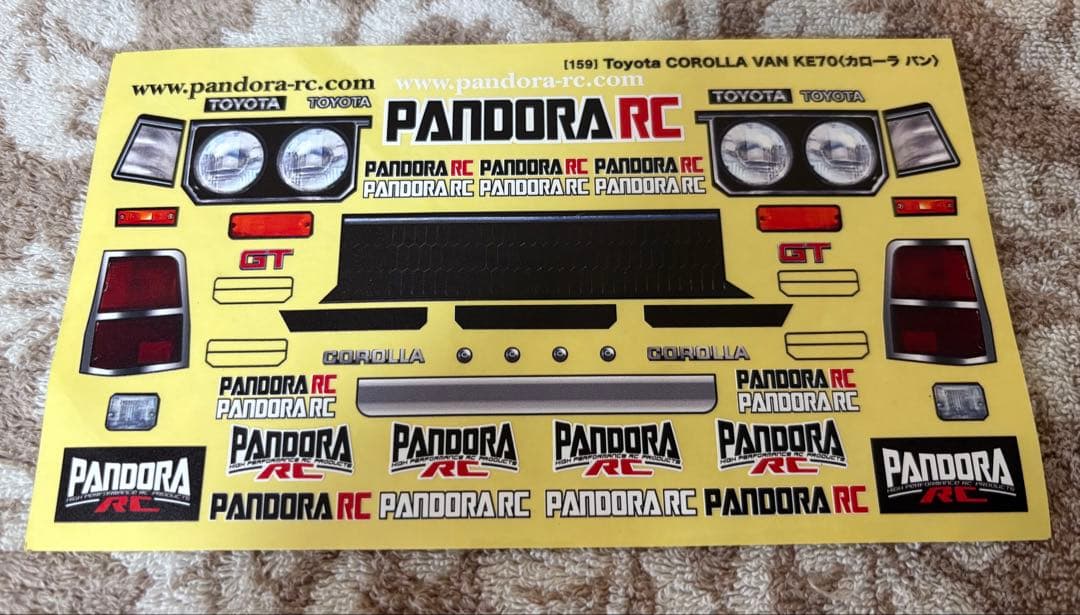 パンドラRC カローラバンKE70 電飾LED付き