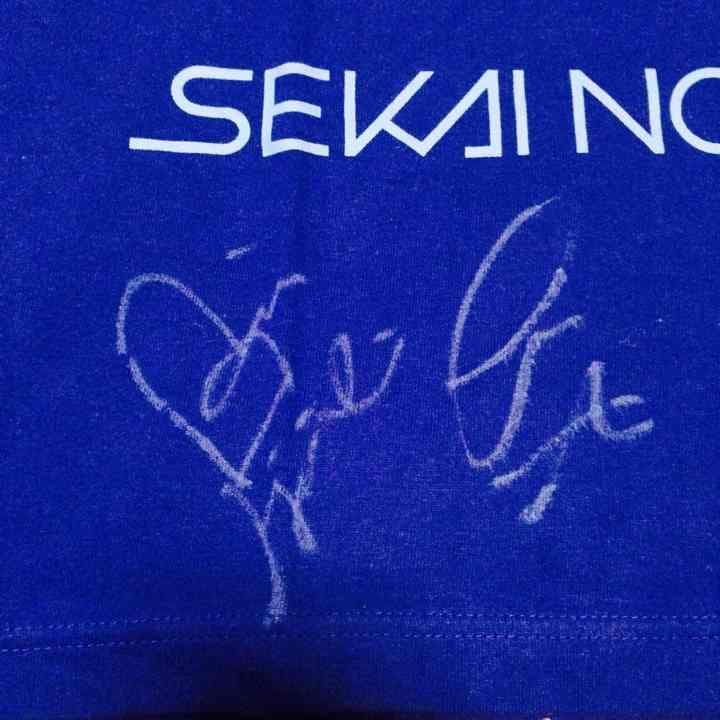 送料込【セカオワ直筆サイン】SEKAI NO OWARI直筆サイン入りTシャツ