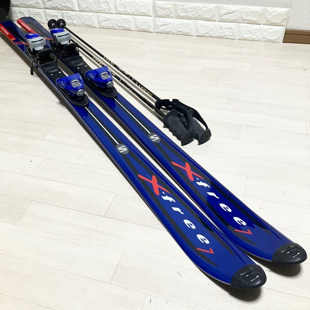 ストック付/SALOMON X-free7サロモン スキーセット約173cm