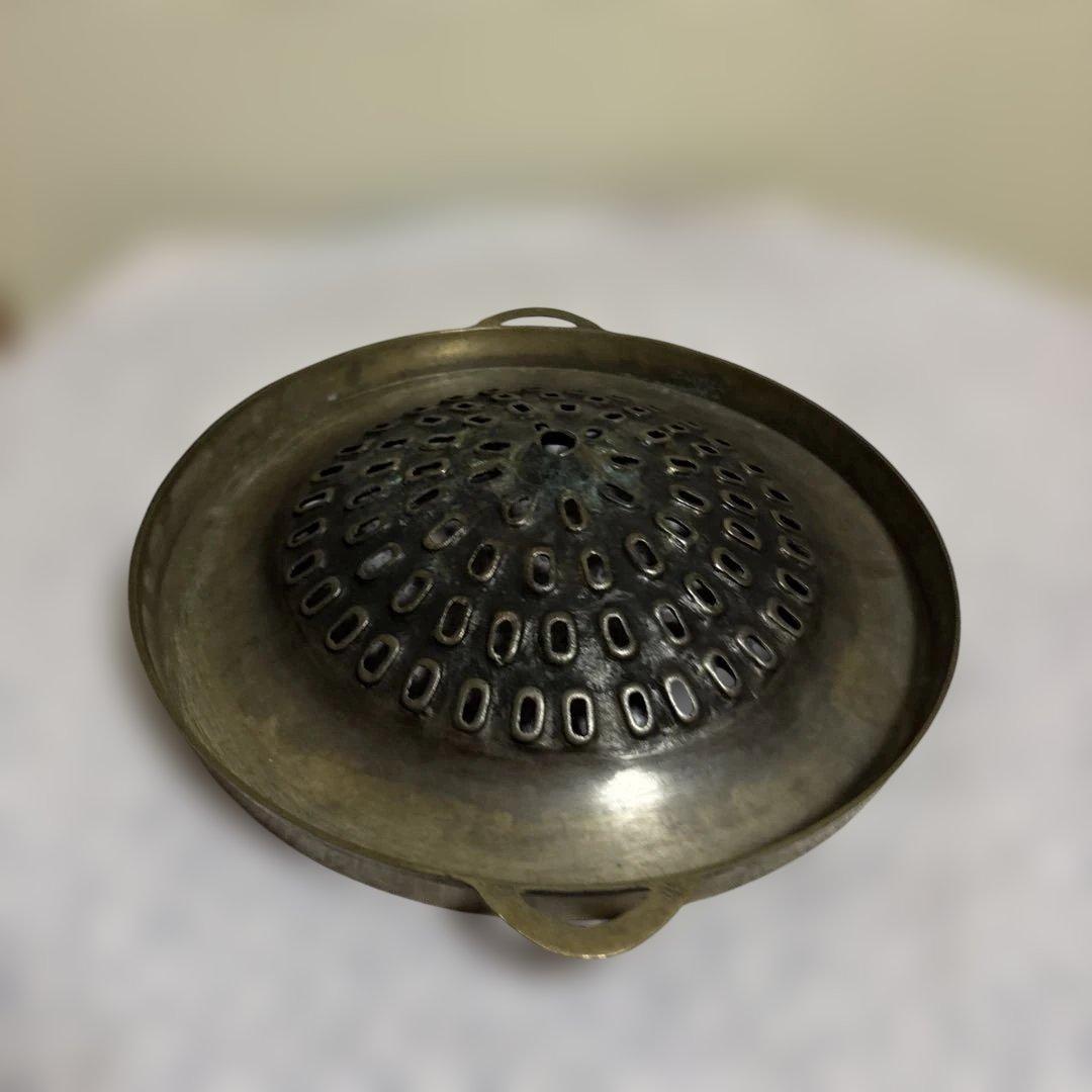 真鍮製ドーム型ジンギスカン鍋26cm