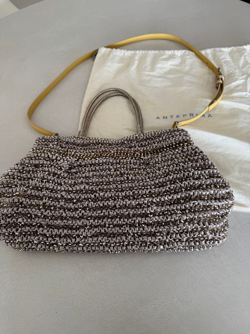 ANTEPRIMA ワイヤーバッグ イエローゴールド系