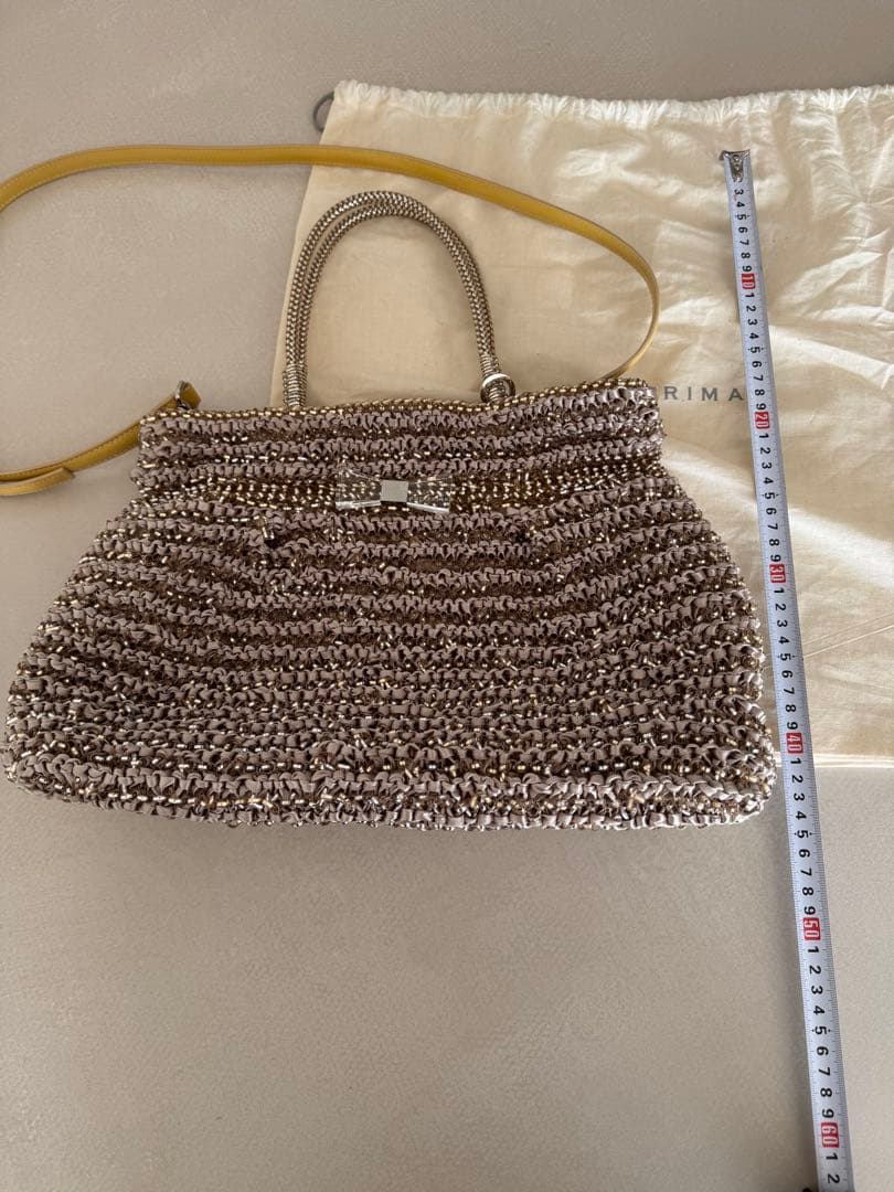 ANTEPRIMA ワイヤーバッグ イエローゴールド系