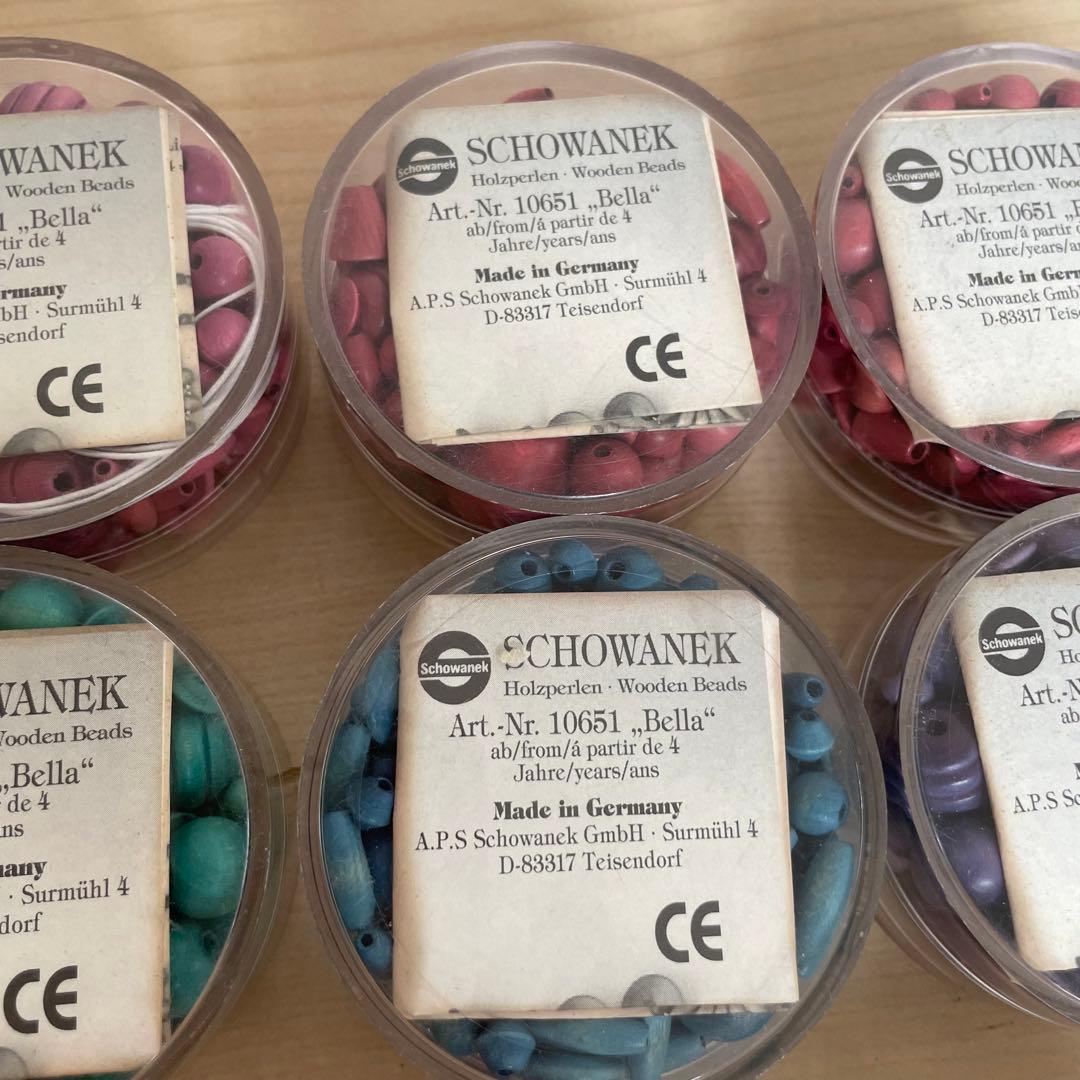 ジョバネック　ドイツ製　木製ビーズ　ウッドビーズ　ニキティキ