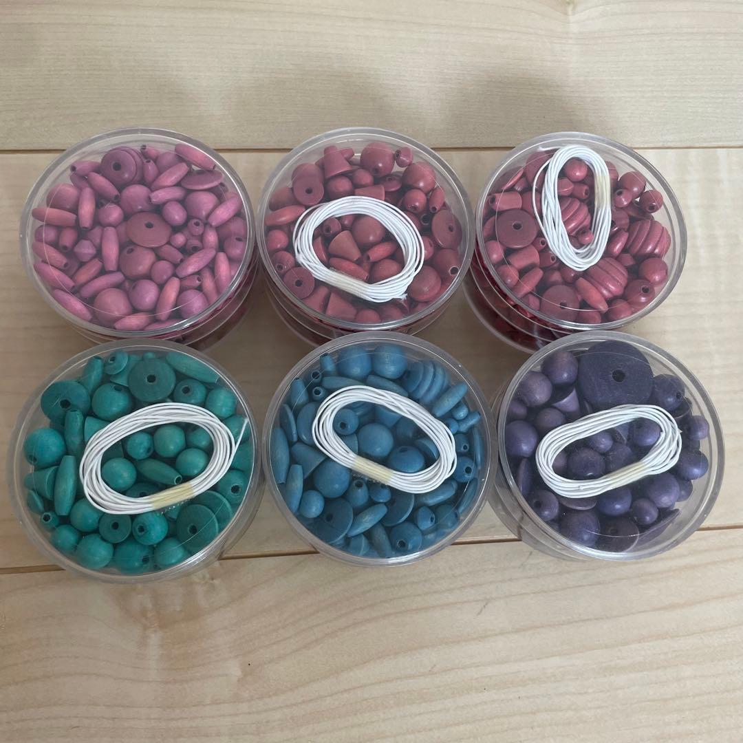 ジョバネック　ドイツ製　木製ビーズ　ウッドビーズ　ニキティキ