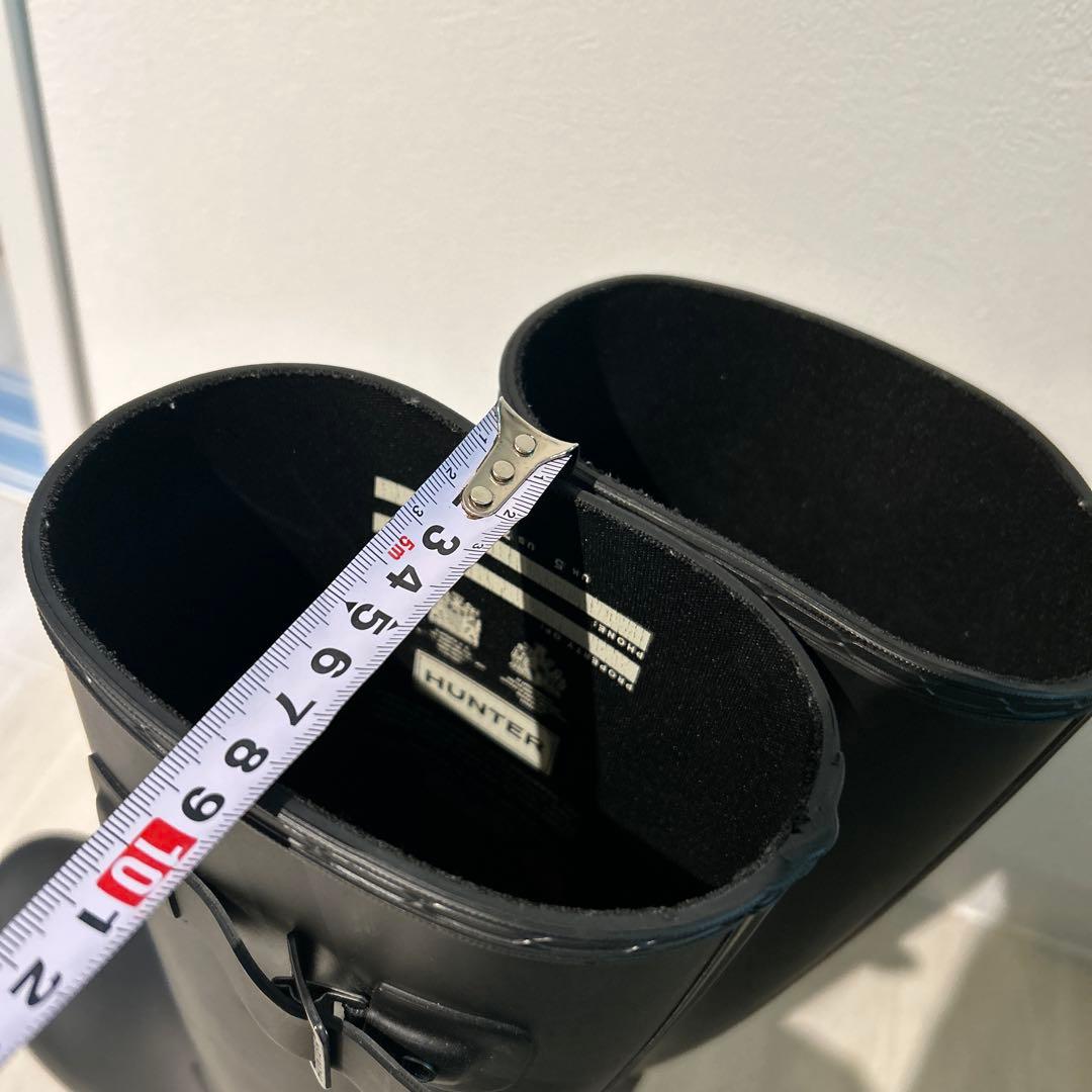 HUNTER ハンターオリジナル リファインドレインブーツ　マットオールブラック