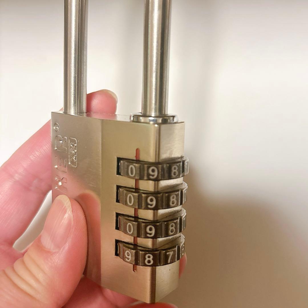 南京錠- 4桁野外ダイヤル式ロック体育館、スポーツ、学校、倉庫、工具箱、