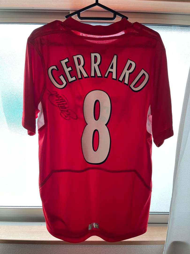 ジェラード　サイン入りユニフォーム　リバプール