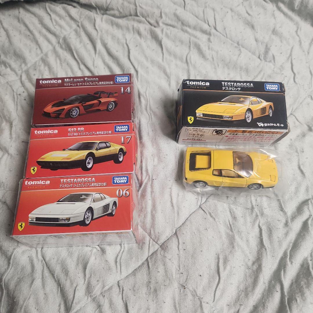 トミカプレミアム 発売記念仕様3台+タカラトミーモールテスタロッサ 計4台セット