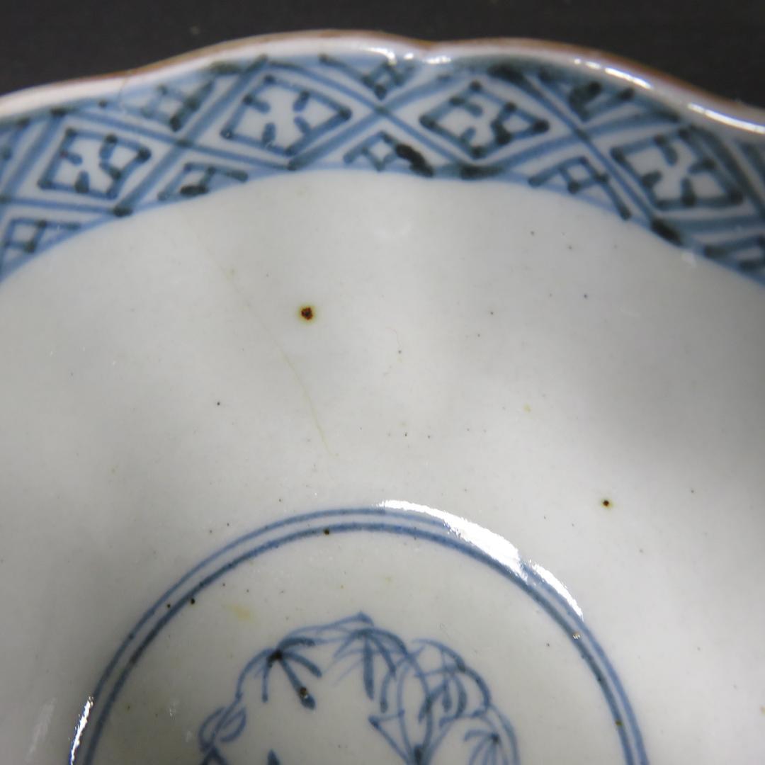 蕎麦猪口 5ケ 向付 成化年製 古伊万里 色絵 木箱つき