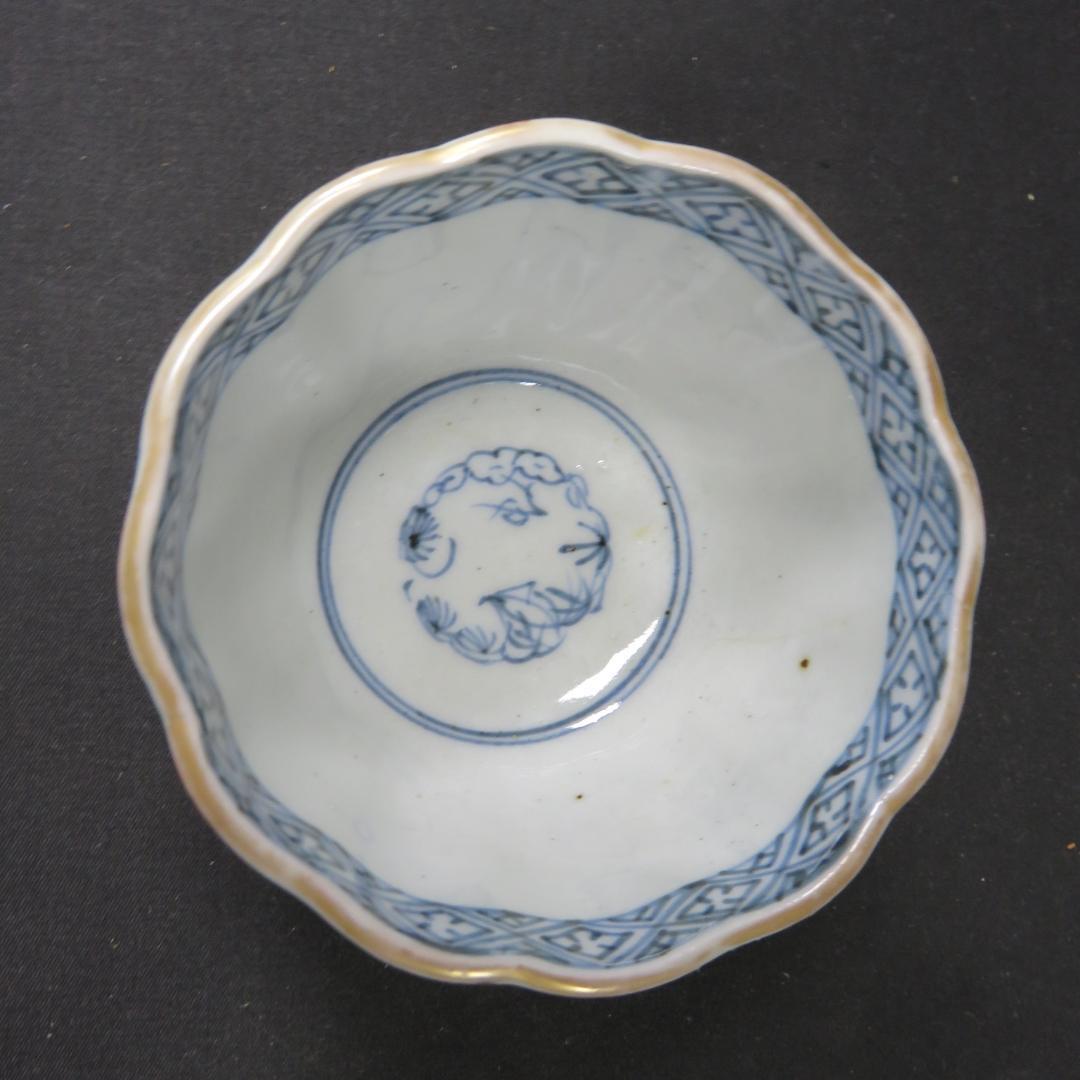 蕎麦猪口 5ケ 向付 成化年製 古伊万里 色絵 木箱つき