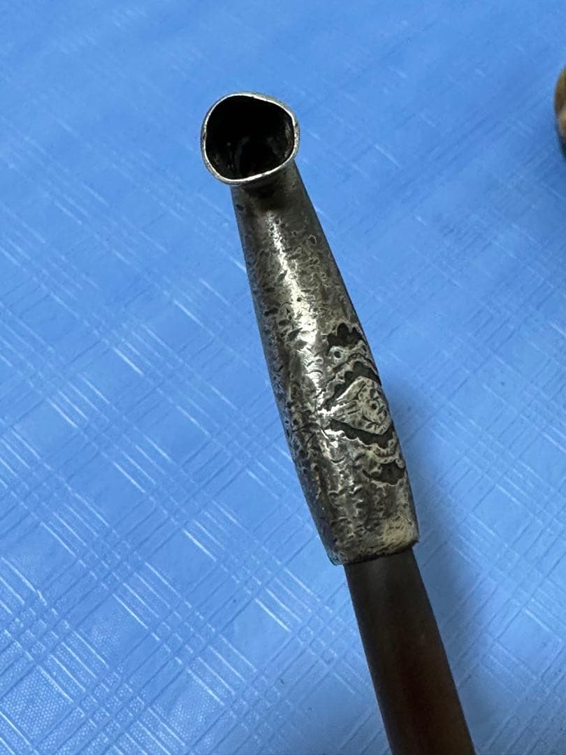 提物 烟管入れ 金口 珊瑚