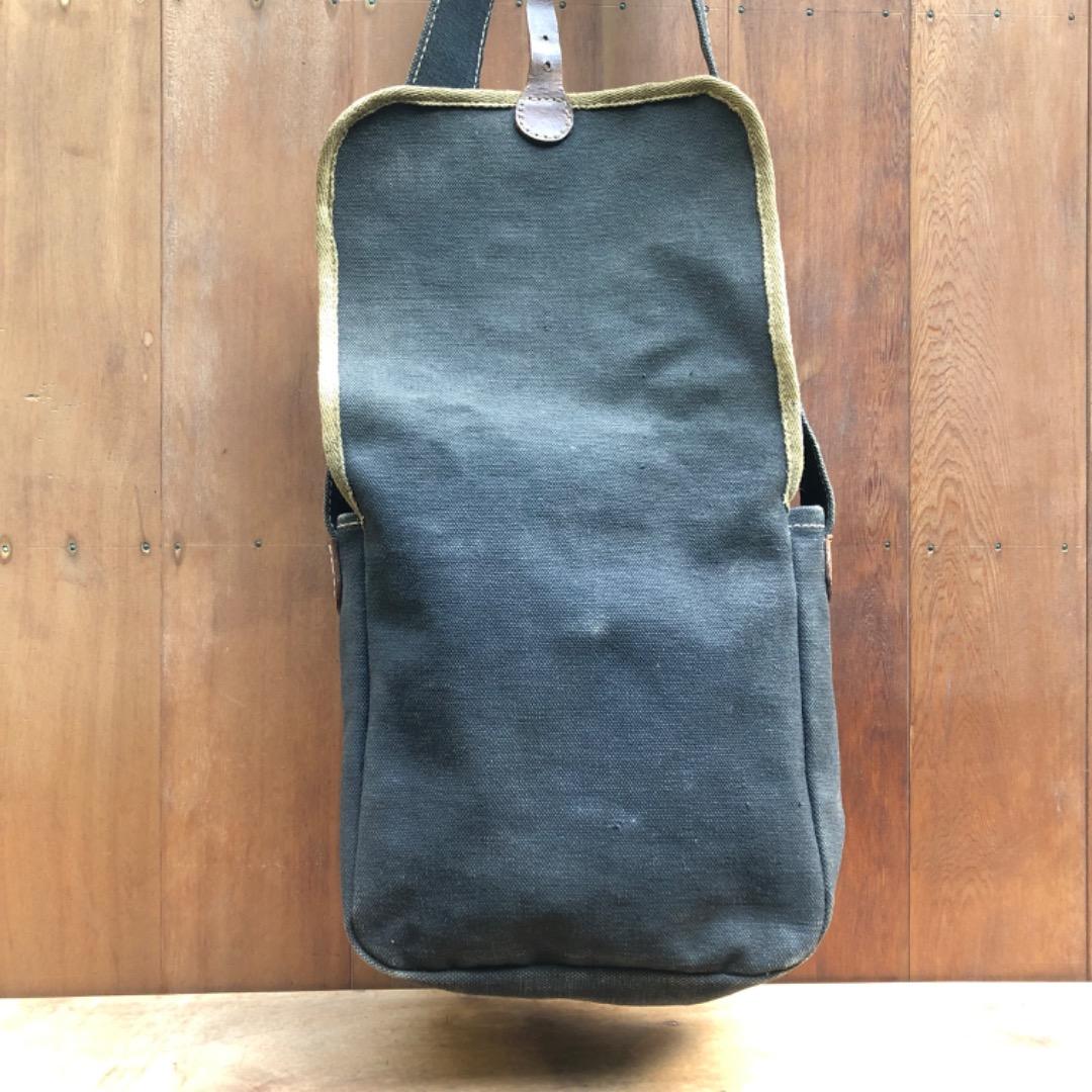 必見！オールドヴィンテージ　極厚帆布 ショルダーバッグ　レア