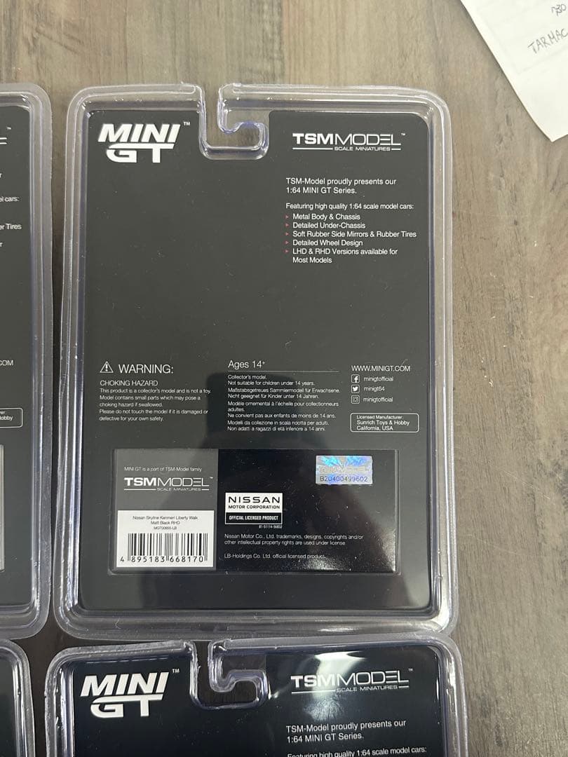 リバティウォーク スカイライン ミニカー 4点セット　ケンメリ