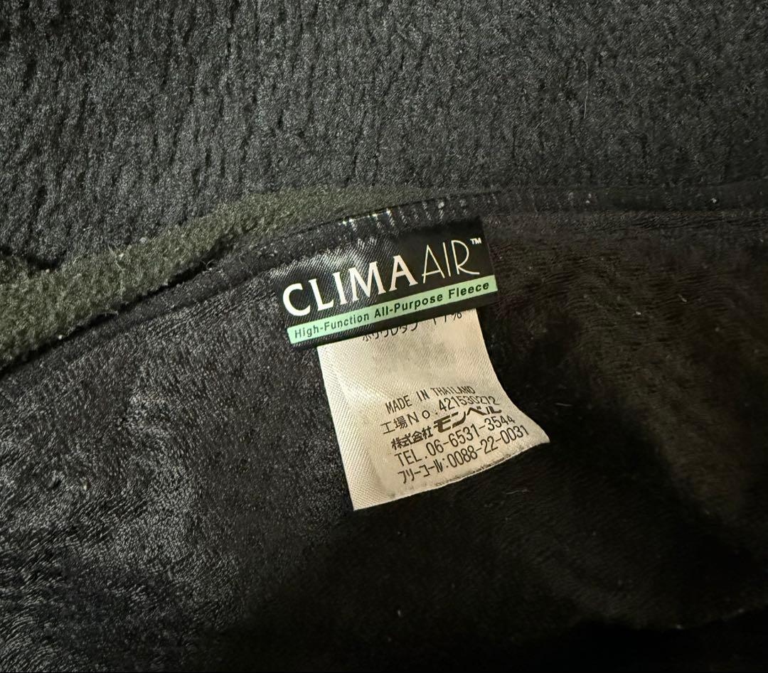 ミノティン様　mont-bell クリマエアベスト フリースベスト ブラック