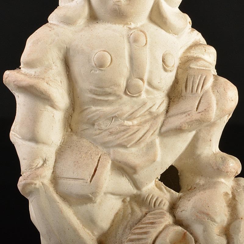 備前焼　落雁窯　古備前　白備前　置物　V　R7153