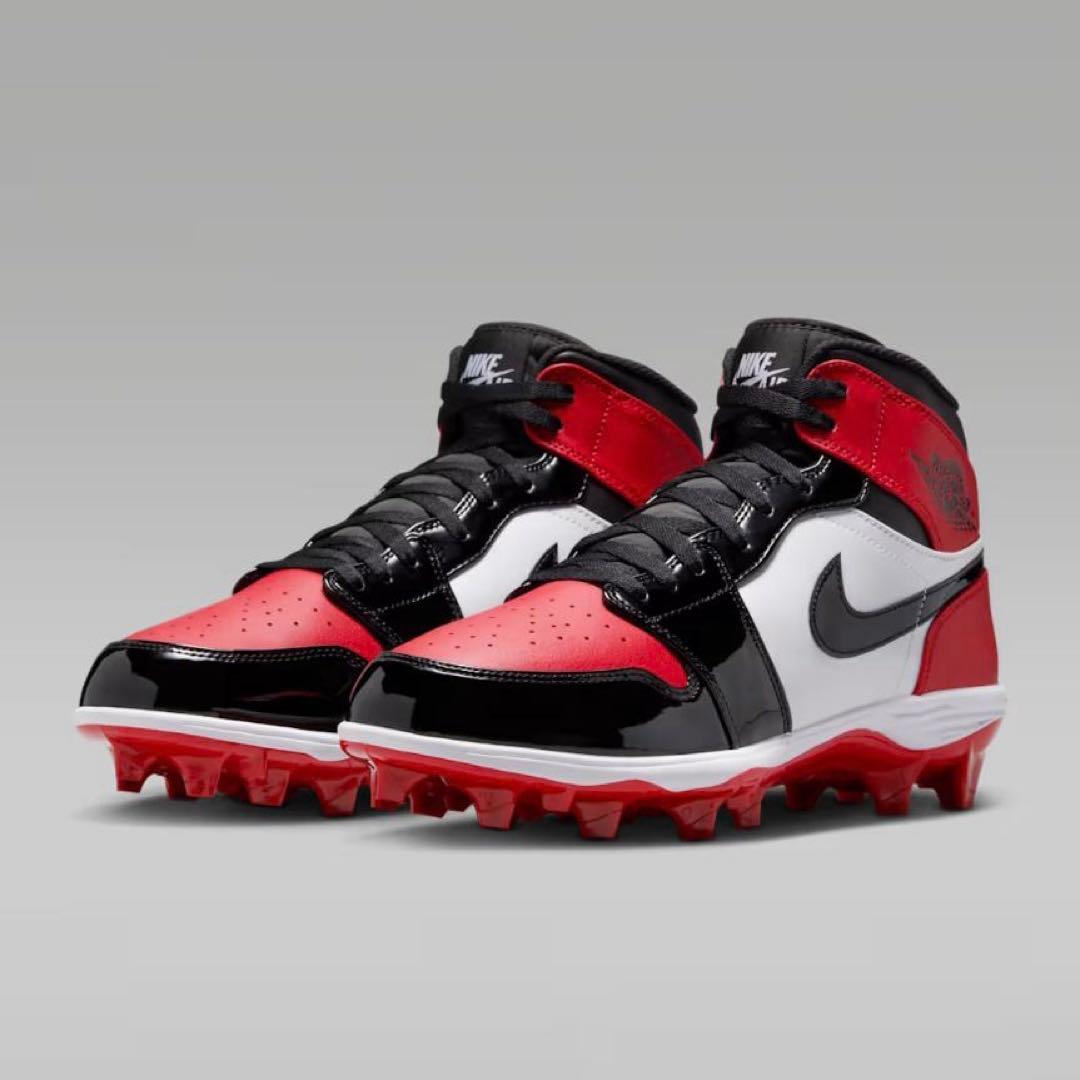 Jordan 1 Mid TD　RED　アメフト スパイク 28.0cm　Y