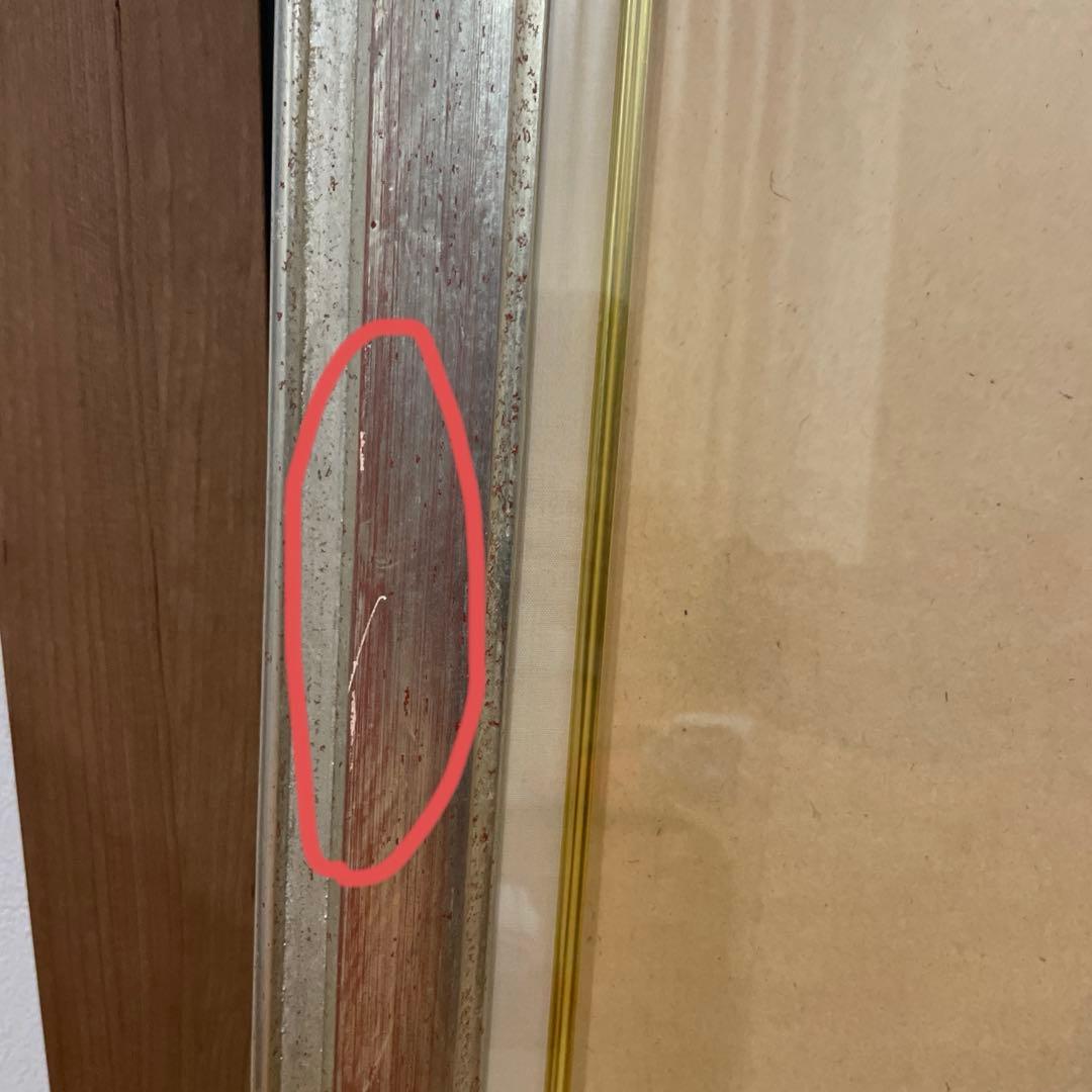 アンティーク　油彩額縁　Ｆ15 ガラス