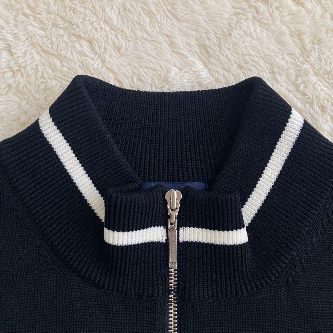 美品！PEARLY GATESパーリーゲイツ　モックネック　ハーフジップベスト