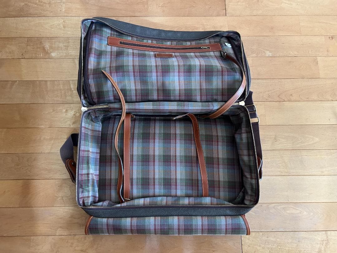 Mulberryマルベリー　シボ革　レザー　トラベルバック　イタリア製