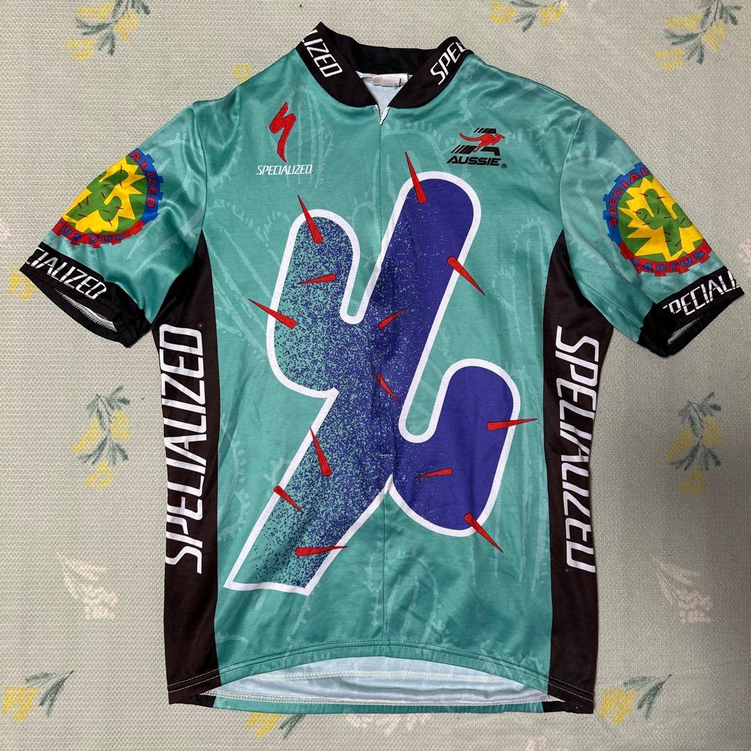 AUSSIE オージー　SPECIALIZED サイクルジャージ ターコイズ