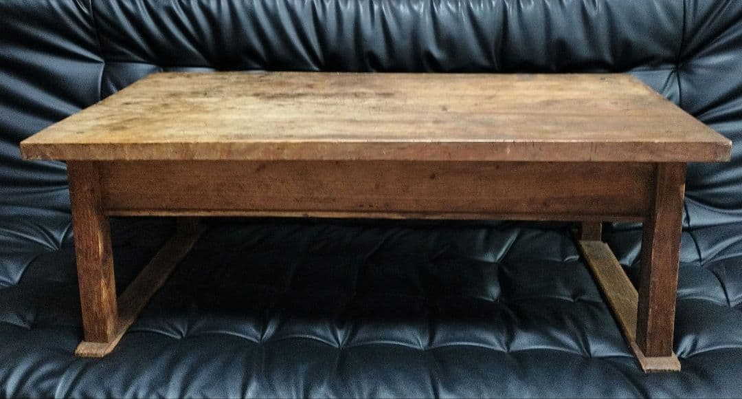 アンティーク 机 一枚板 レトロ 古道具