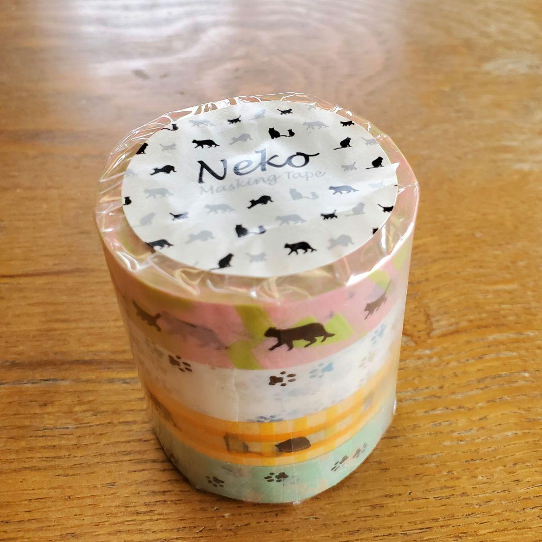 新品未開封　三宅商店　オリジナル　マスキングテープ　Neko　とら　猫　ネコ
