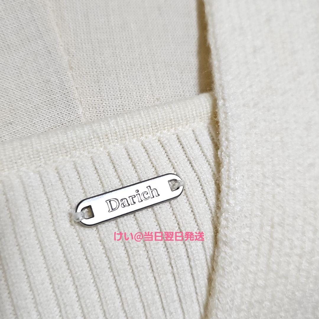 Darich ダーリッチ ローウエストデザインニットワンピース IVO FREE