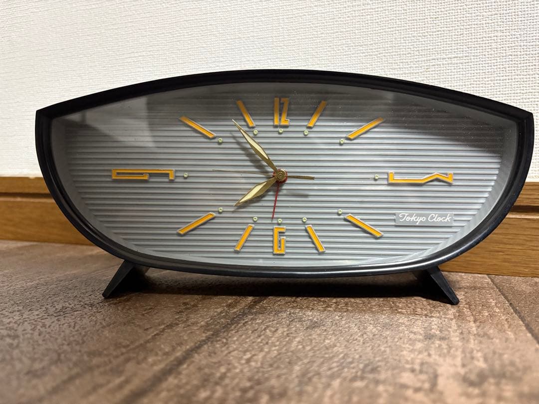 昭和レトロ★ヴィンテージ 東京機械式置時計、アンティークデスク装飾