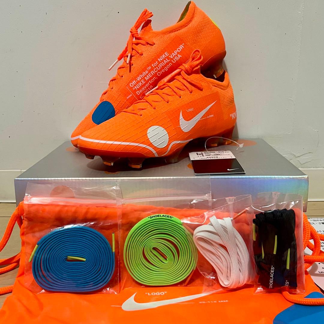 黒*羽様 NIKE OFF-WHITE ナイキ オフホワイト マーキュリアル ヴ