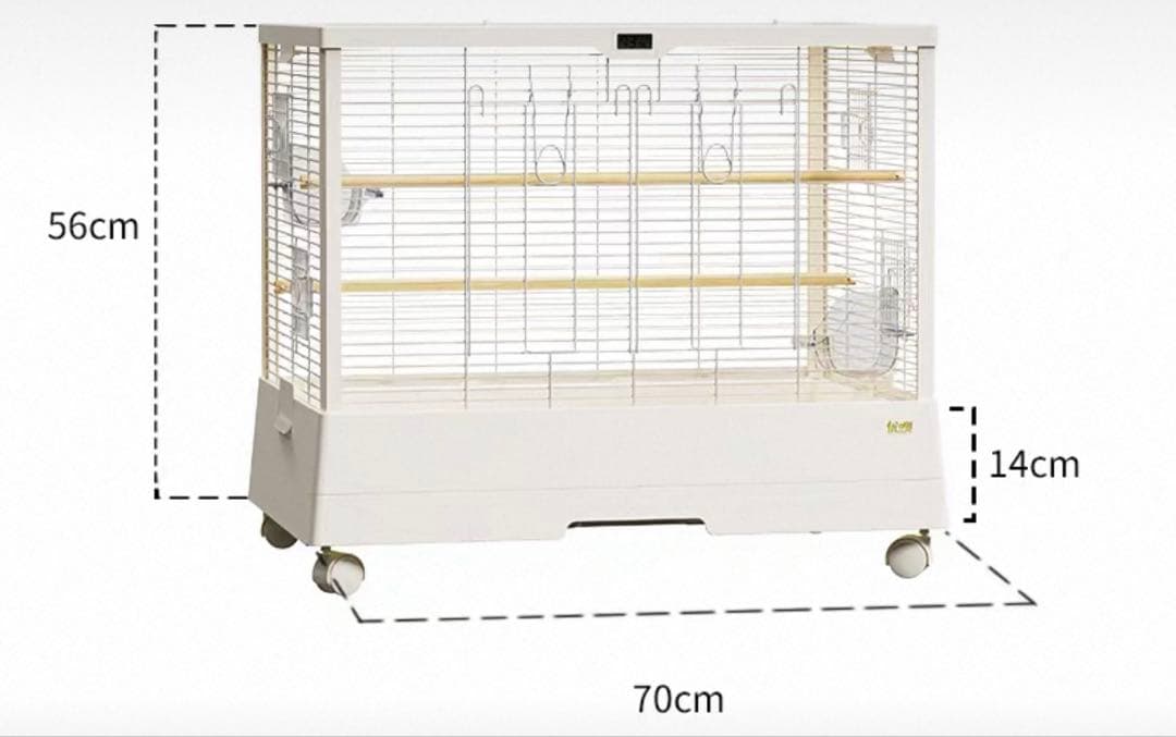 仕切り付き鳥かご　多頭飼い用バードゲージ