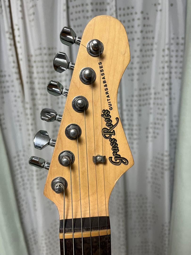 grass roots 青系　バインディング　グラスルーツ　ギター　ストラト系