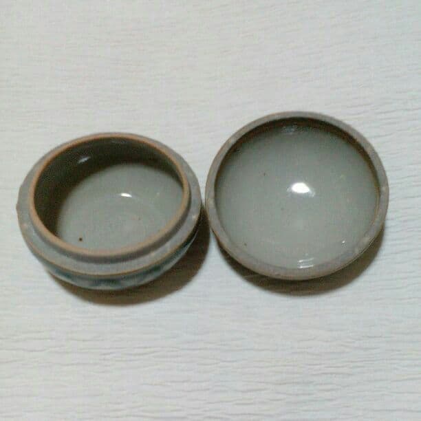 香合　骨董　古伊万里