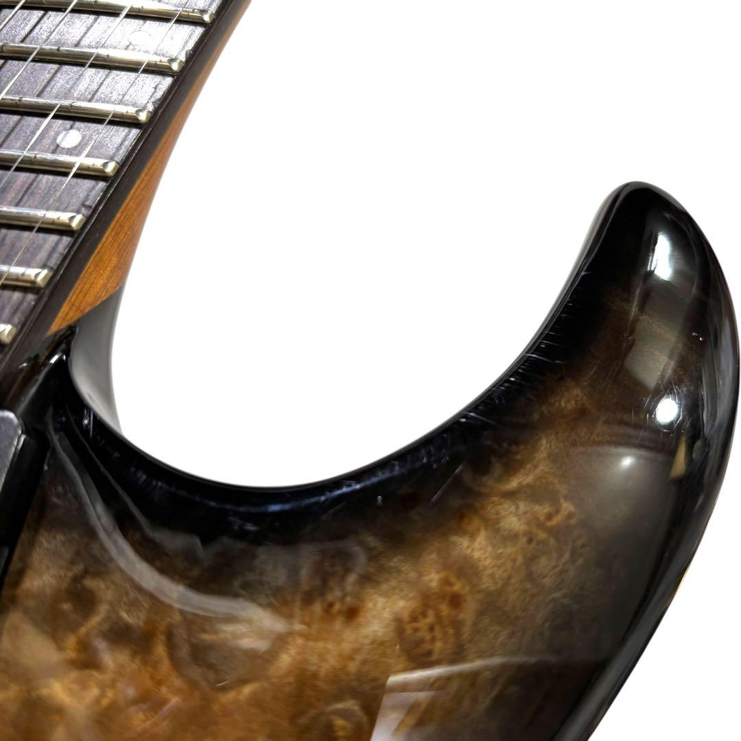 Legator 7弦　エレキギター　EMG搭載　杢目　メタル　アクティブ