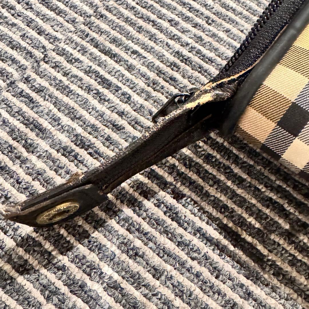 Burberrys バーバリー ヴィンテージガーメントバッグ ノバチェック 鍵付