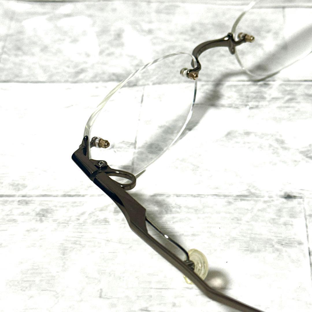 ネオジン NEOJIN メガネフレーム 鼻パッドなし リムレス　ツーポイント