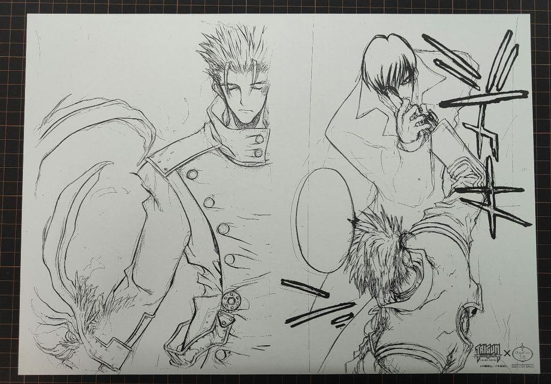 A3サイズ コンプリート 後半 全9種 非売品 トライガン カフェ ラフ