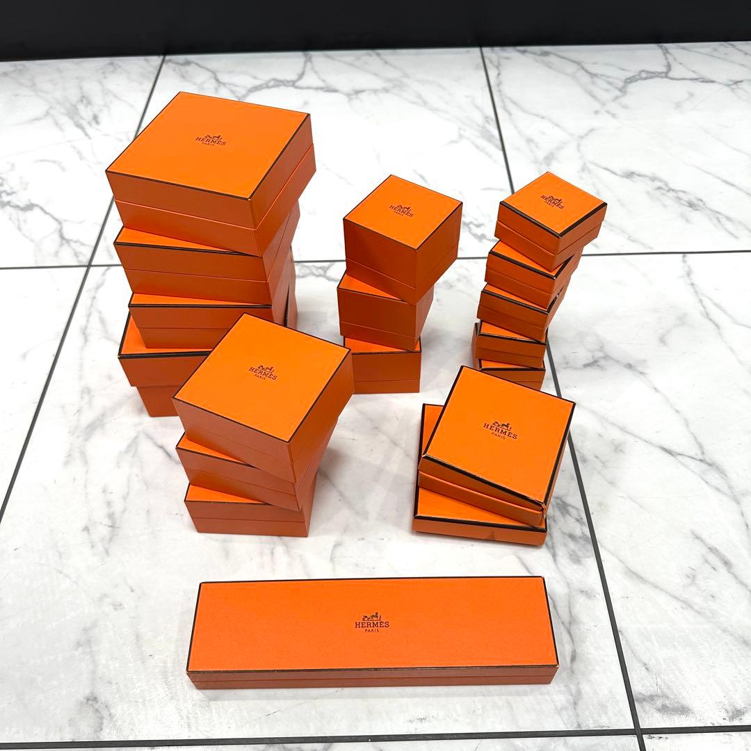 HERMES エルメス　オレンジ　空箱　18個セット　正規品